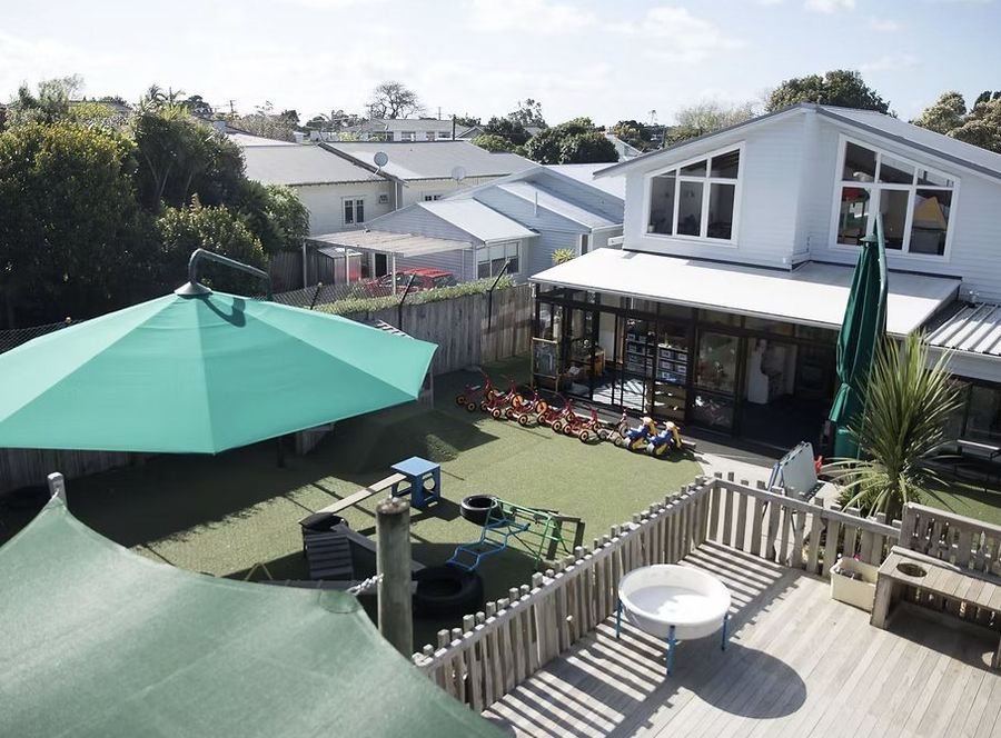 Outdoor play area of an early learning centre